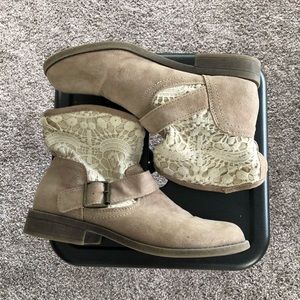 Cream Colored Booties